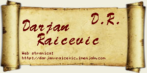 Darjan Raičević vizit kartica